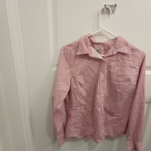 L.L. Bean Floral Pink Blouse